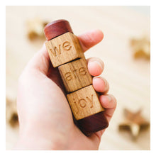 Load image into Gallery viewer, mindful spindle in childs hand displaying we are joy