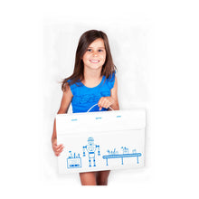 Load image into Gallery viewer, Art Portfolio A3 size Robot Factory design