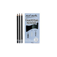 Load image into Gallery viewer, set of charcoal pencils in packaging