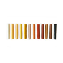 Load image into Gallery viewer, set of twelve oil pastels in skin tone colours of the world

