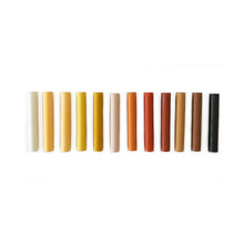 Load image into Gallery viewer, set of twelve oil pastels in skin tone colours of the world