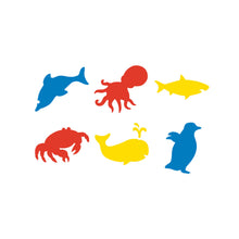 Load image into Gallery viewer, educational colours set of six sea life stencils