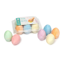 Load image into Gallery viewer, display of educational colours egg shaped chalk in carton packaging
