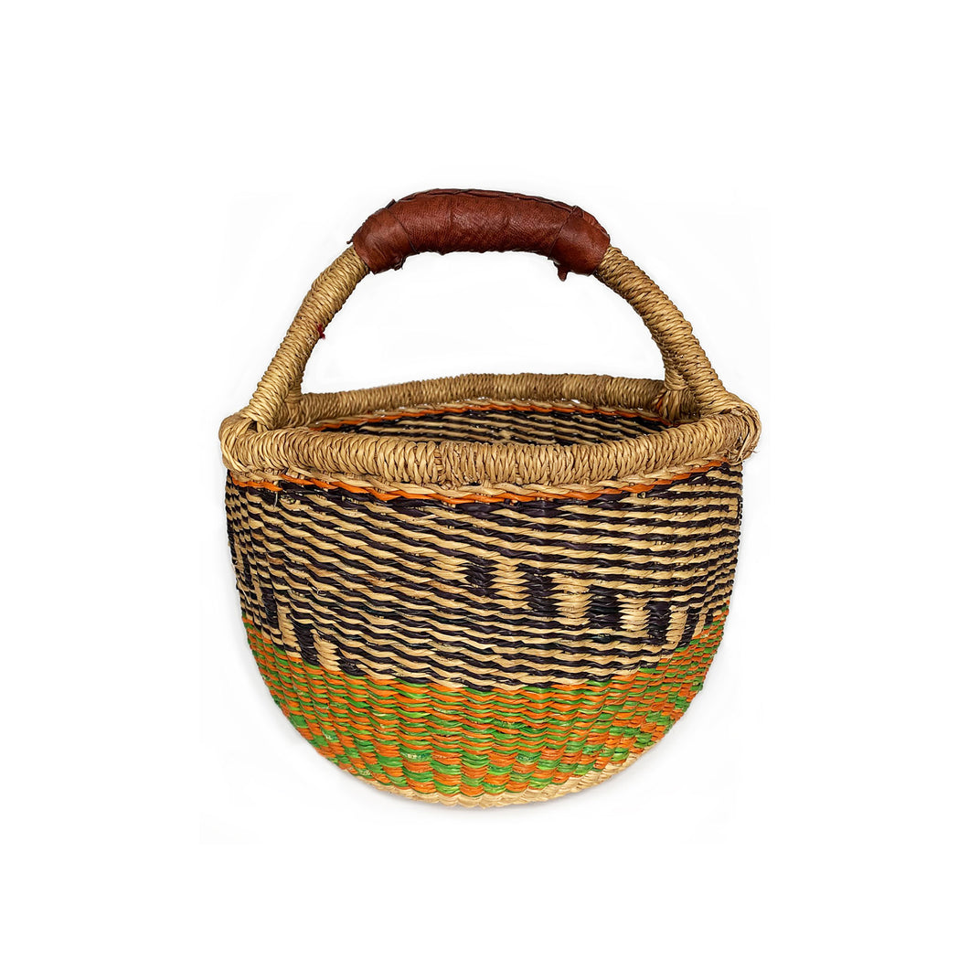 Explorer Basket Ebony - Leather handle