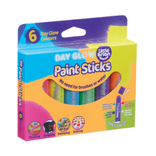 Load image into Gallery viewer, set of Little Brian Paint Sticks in day glow colours
