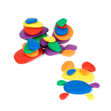 Load image into Gallery viewer, EDX Education stack of coloured Rainbow Pebbles on display
