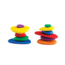 Load image into Gallery viewer, EDX Education stack of coloured Rainbow Pebbles
