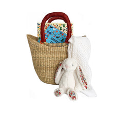 Load image into Gallery viewer, Shopper Basket Natural closed weave - Leather handle
